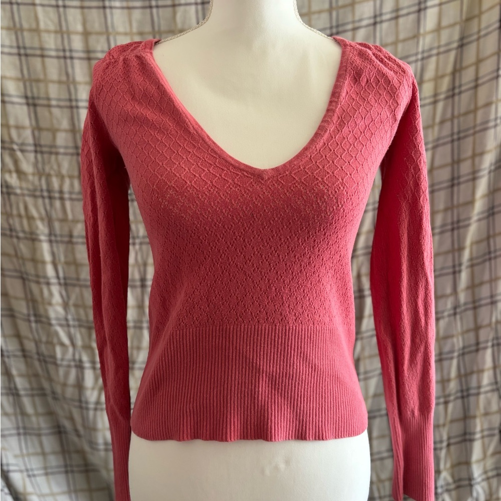 Guess Pink Long Sleeve Top